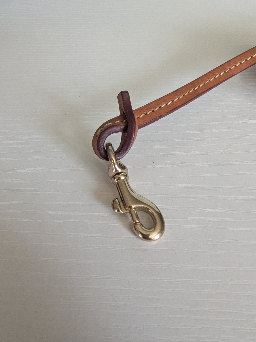 Dooney & Bourke Black Leather Small Wristlet with Tan Trim - Picture 6 of 10